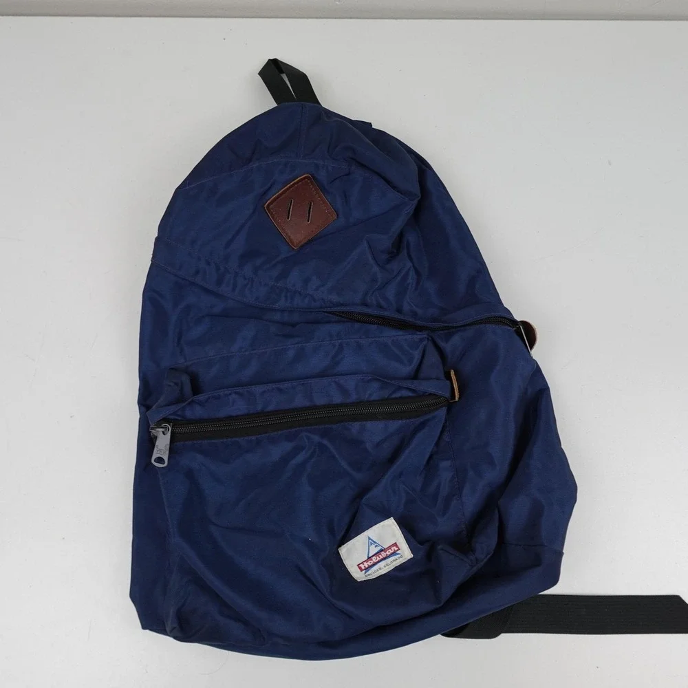 Vintage Holubar Ruck Sack Backpack Blue Nylon Daypack Adjustable Straps